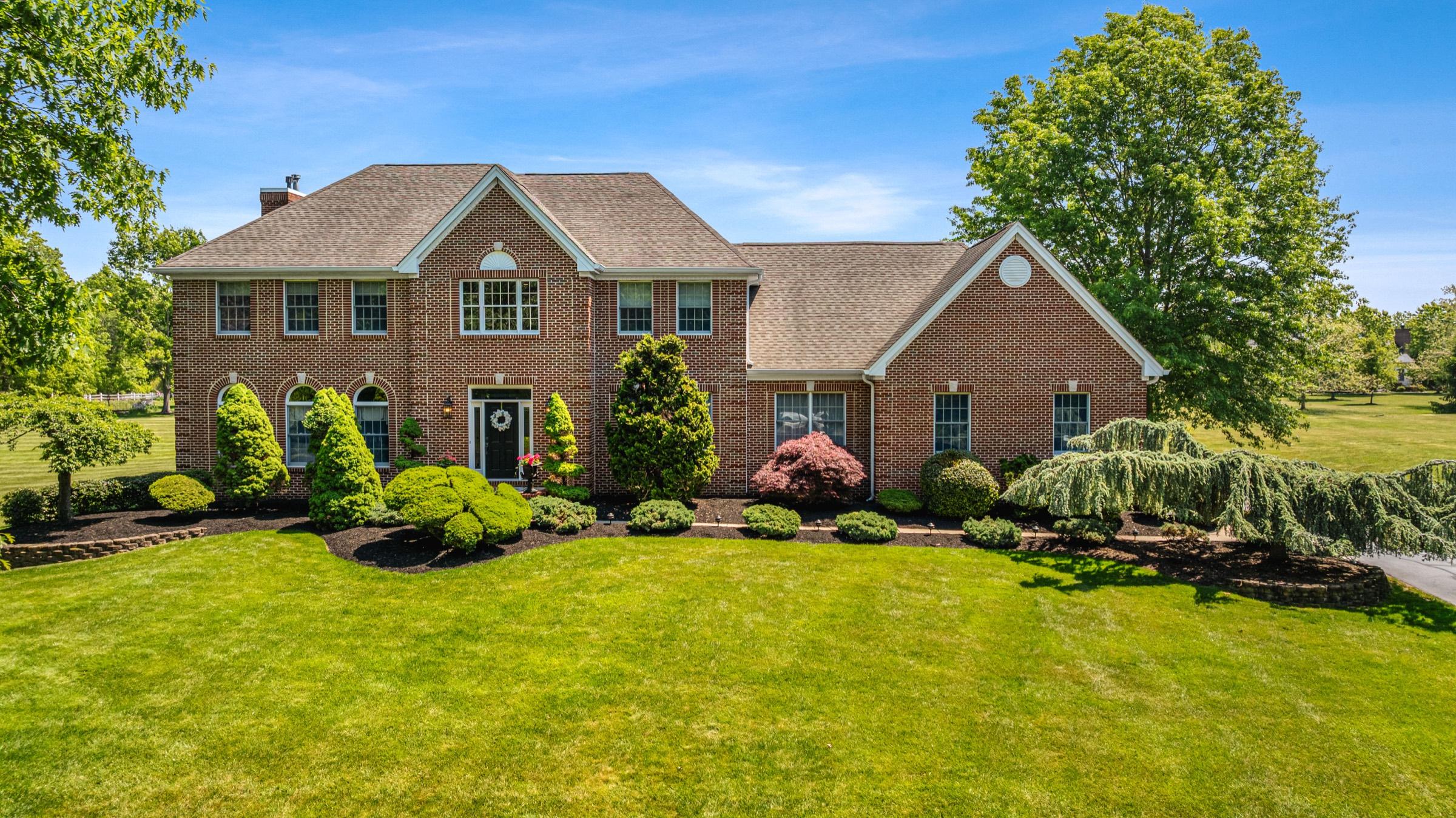 Home exterior in daylight, Plainsboro NJ