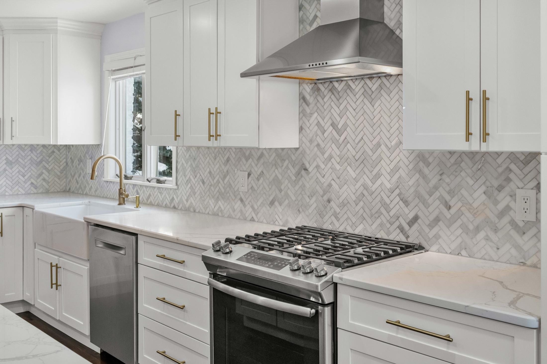 Modern renovated kitchen interior