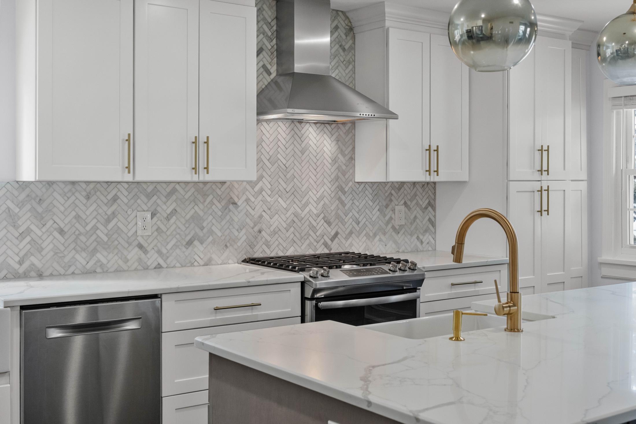 Bright modern kitchen interior