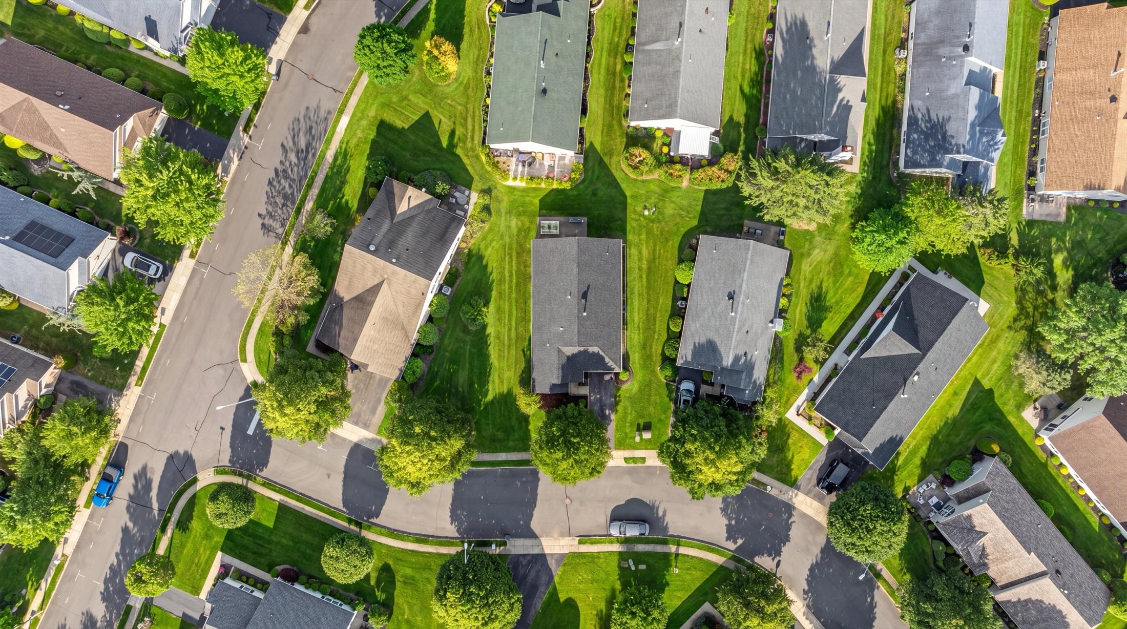 Same aerial after green grass enhancement