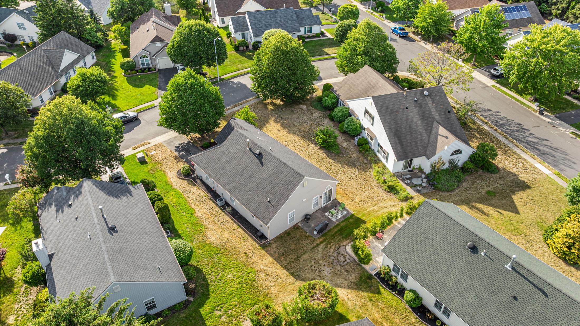 Aerial exterior before lawn enhancement