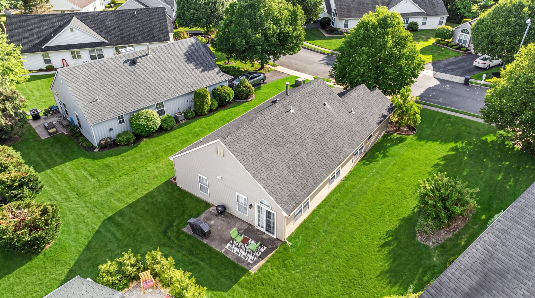 Same drone photo with enhanced green grass