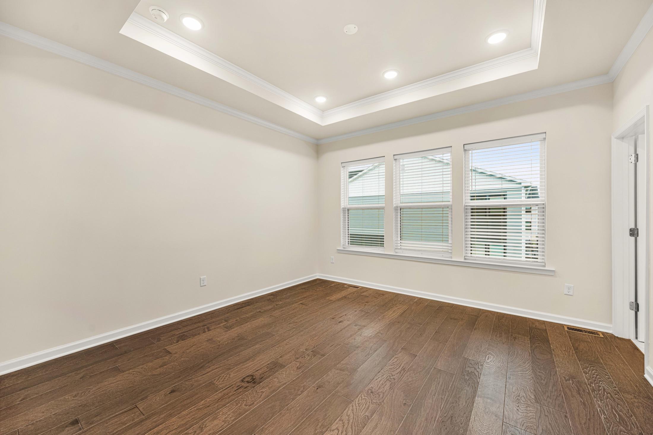 Empty bedroom before virtual staging
